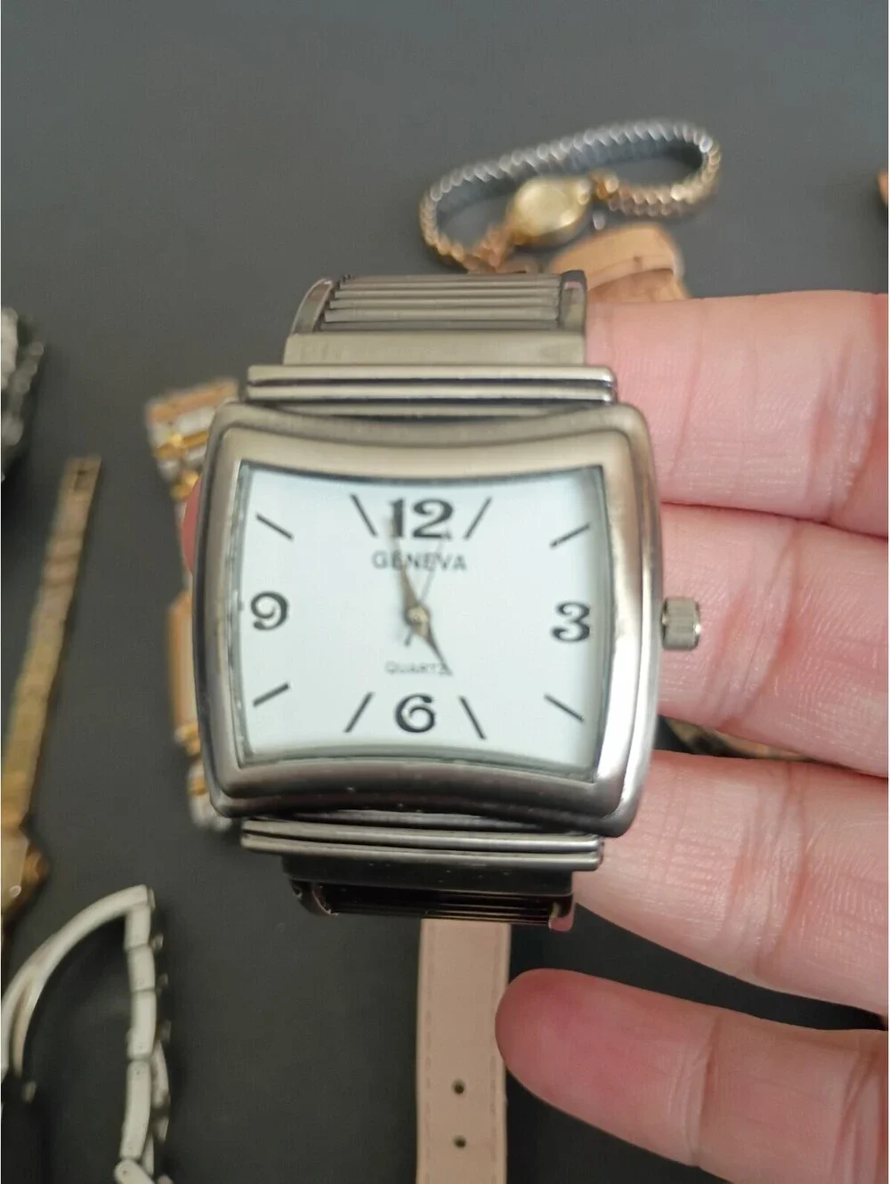 Lots Of 12 Watches Untested Parts Bulova Breda Relic Waltham Eddie Bauer Geneva